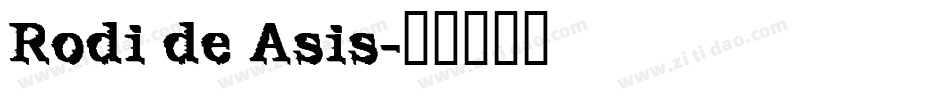 Rodi de Asis字体转换